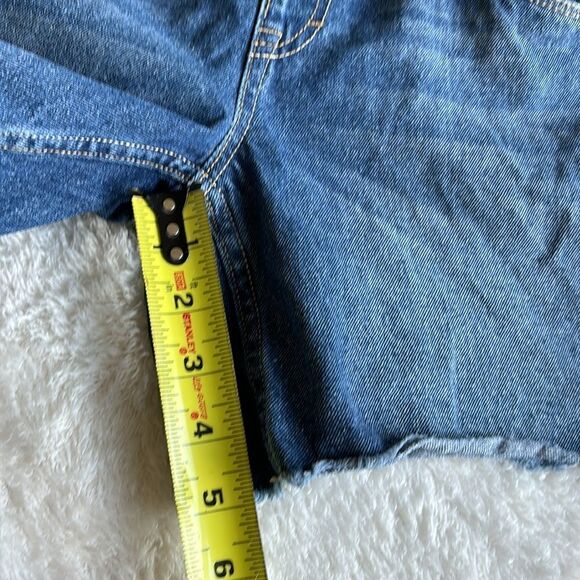 Levi's Girl's size 12 Denim Jean Bib Overalls Shortall shorts - Picture 6 of 9